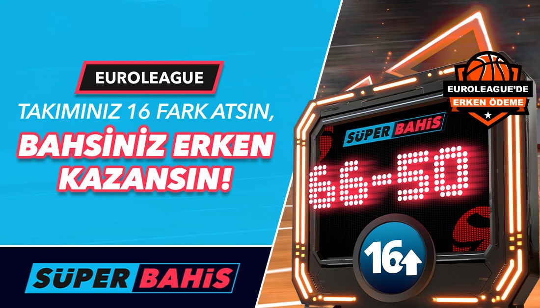 Süperbahis Euro Lig Maçları, Basketbol Bahisleri Kazandırıyor